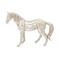 Silver Glam Aluminum Sculpture, Horse 17" x 23" x 6"
